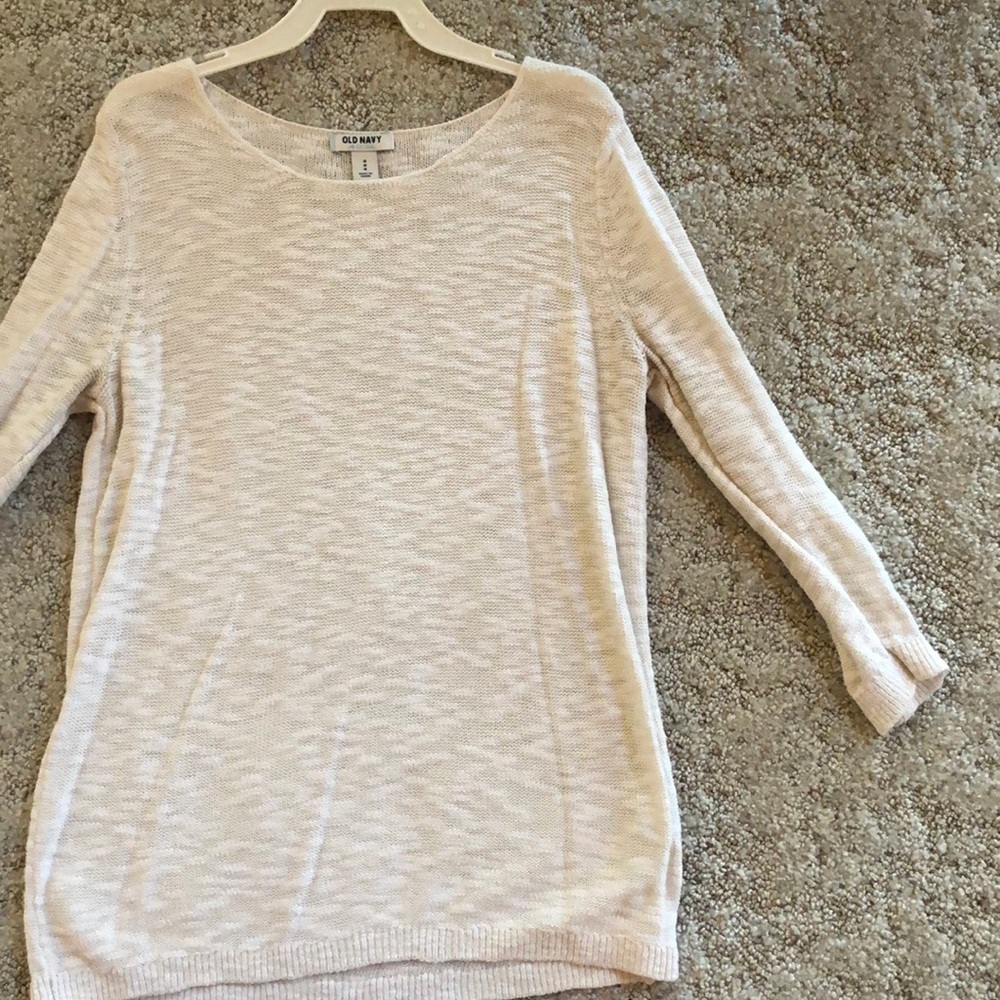 3/4 length knit top